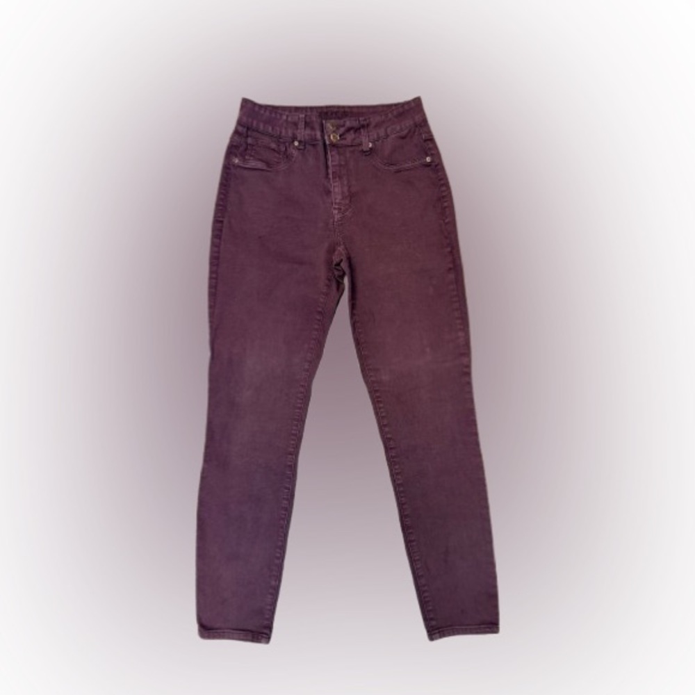 Maurice’s Purple Plum Hi-Rise Stretch Jeans Size Medium Regular 28” Inseam - Picture 1 of 4
